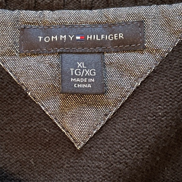 Vintage Tommy Hilfiger Black Sweater Dress Size XL - Picture 5 of 9
